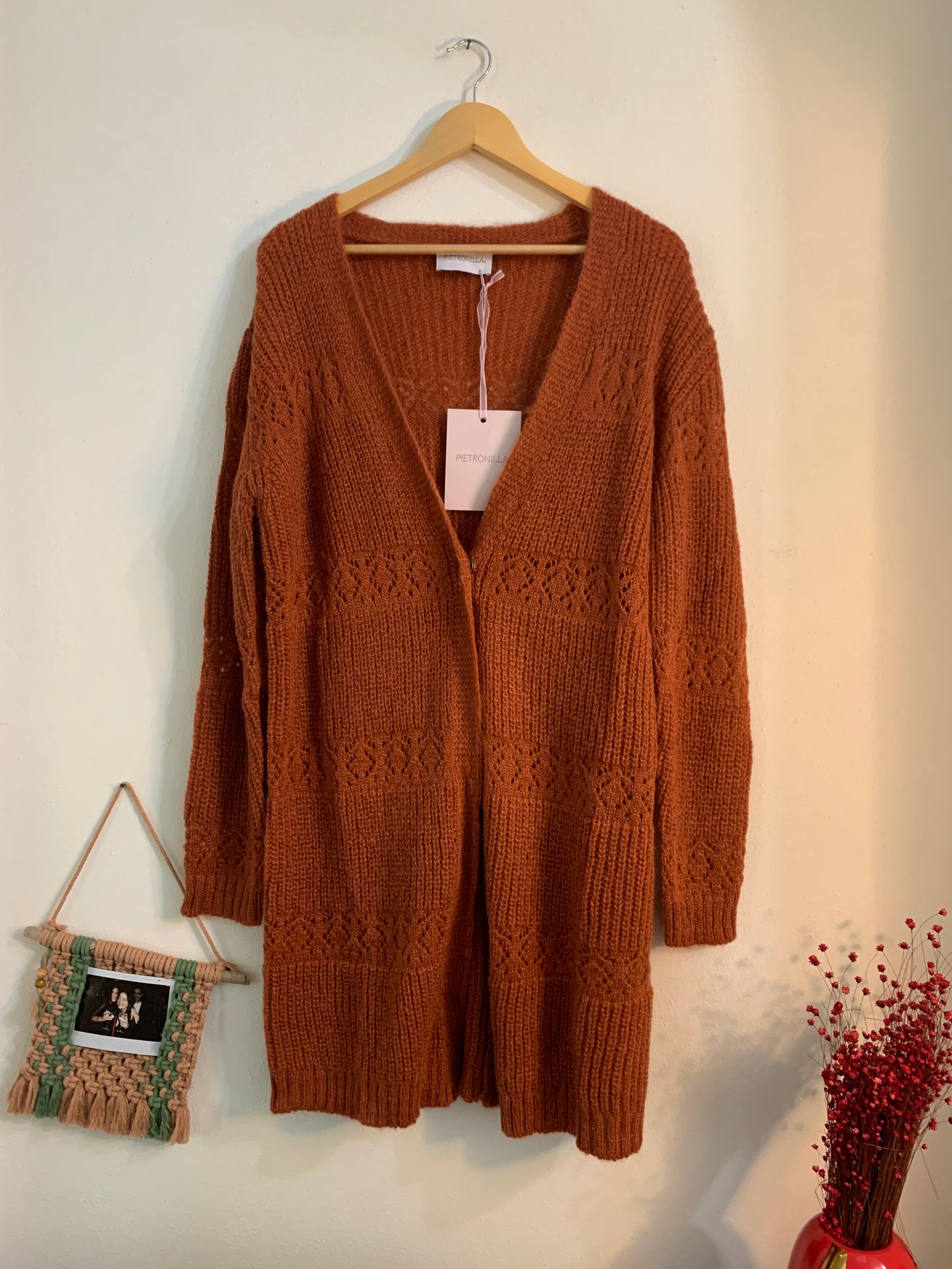 Cardigan terracotta