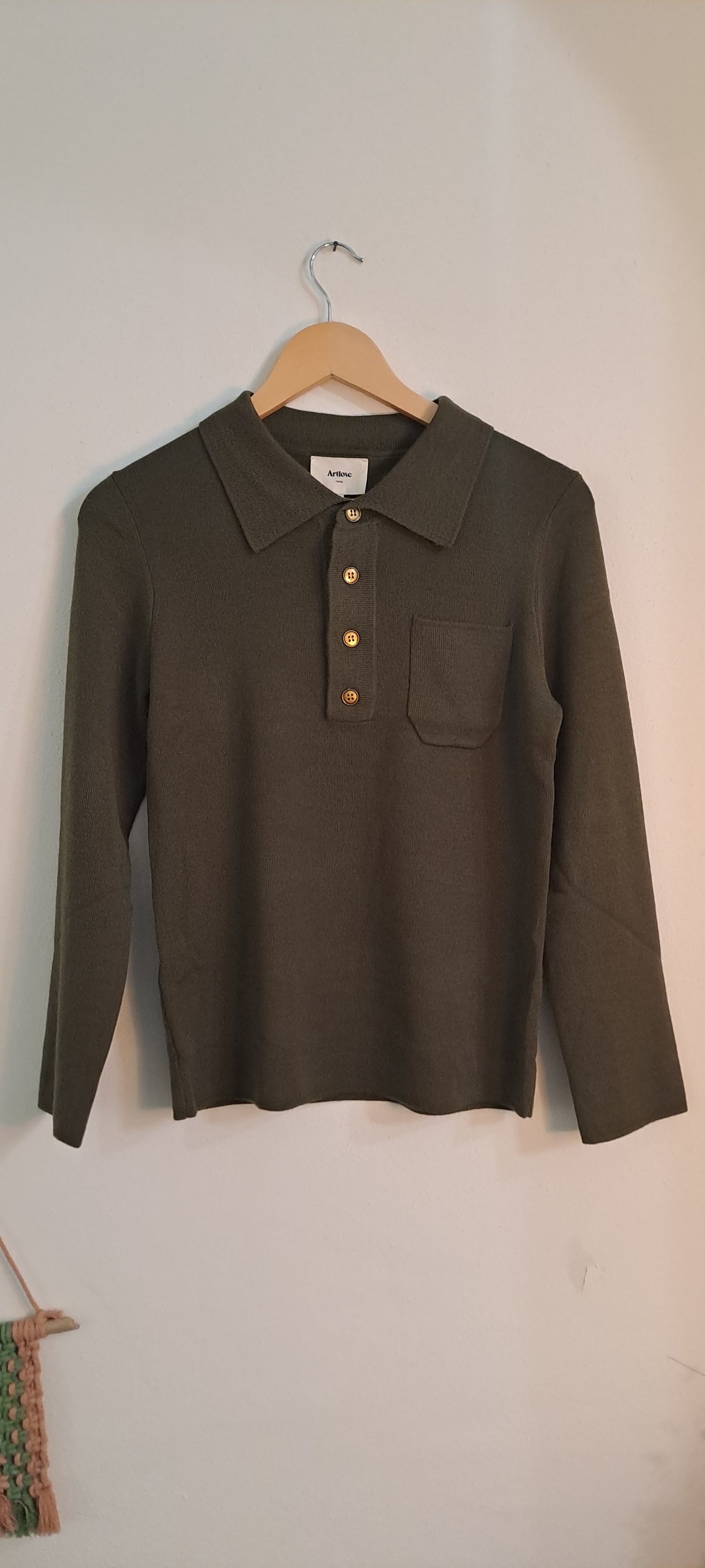 Polo maglia verde militare